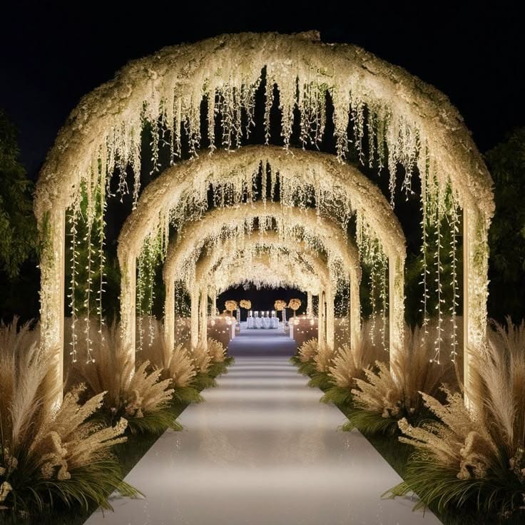 outdoor decoration in Wedding Venue